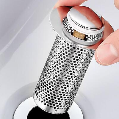 #ad 8cm Stainless Steel Floor Drain Filter Bounce Core Basin Sink Strainer $2.68