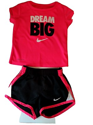 #ad Girls Nike Dri Fit Shorts And Shirt $15.90