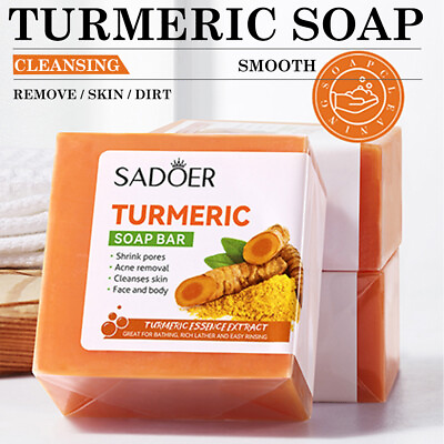 #ad Kojic Acid Soap Dark Spot Whitening Turmeric Soap Skin Bleaching Lightening 100G $8.43