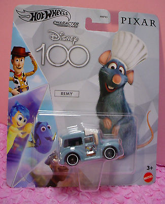 #ad 2023 Disney 100 Hot Wheels Character Cars PIXAR ➽ REMY ➽ Ratatouille — 🐀 $9.96