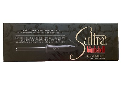 #ad SULTRA quot;THE BOMBSHELLquot; 3 4 INCH CURLING IRON New Open Box $39.85