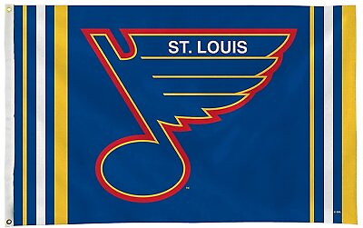 #ad St Louis Blues Flag Banner Retro Logo Design 3x5 Premium Throwback House Hockey $33.79