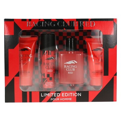 #ad Racing Club Red GIFT SET After Shave Cologne toilette spray shower Gel #TT $14.77