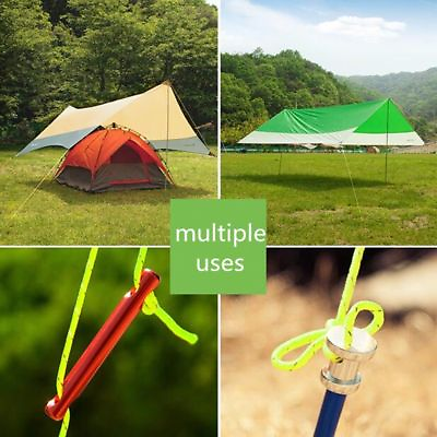 #ad Campings Rope Reflective Paracord Tent Cord Camping Line Guyline Guy Strand New C $4.78