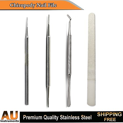 #ad Chiropody Nails File Finger Hand Nail Trimmer Manicure Pedicure Kit Tools AU $19.99