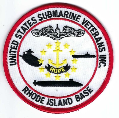 United States Submarine Veterans Inc. USSVI Rhode Island Base Hope c7759e $10.00