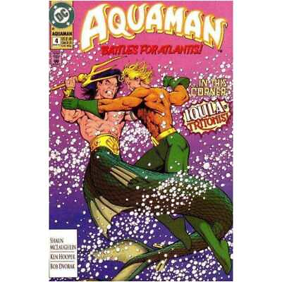 #ad Aquaman 1991 series #4 in Near Mint minus condition. DC comics j` $2.05