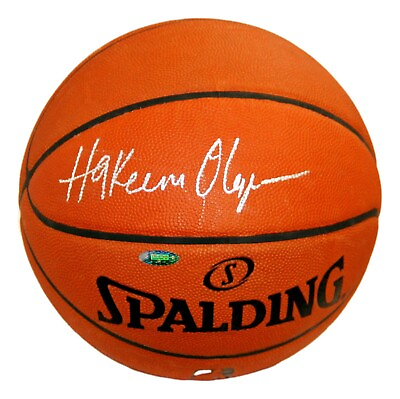 #ad Hakeem Olajuwon Signed Official Spalding NBA Leather Game Basketball TRISTAR $254.96