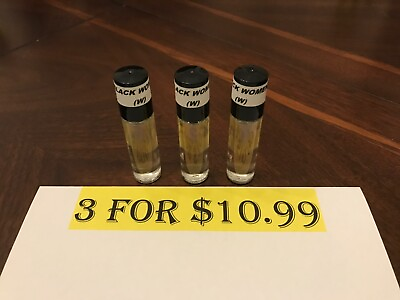 #ad Black Women W Roll On Perfume Body Oil 1 3oz 3 for $10.99 $10.99