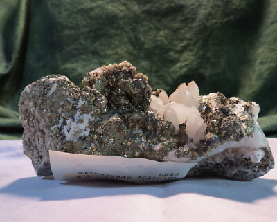 #ad Exquisite Display Specimen Quartz Pyrite Calcite Sphalerite in Matrix @@ $28.00