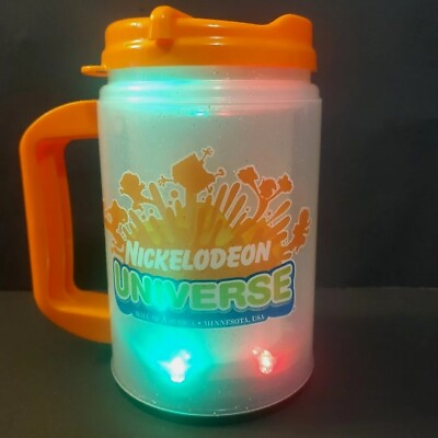 #ad #ad Nickelodeon Universe Light Up Mug Cup Mall of America Minnesota. Fast Shipping $13.95