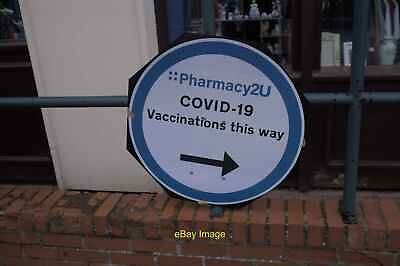 #ad #ad Photo 6x4 Vaccinations this way Spalding Sign on a railing in Spalding p c2021 GBP 2.00