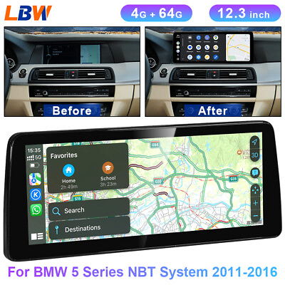 #ad Car 12.3#x27;#x27; GPS Stereo Player Dash 4GB64GB For BMW 5 Series NBT System 2011 2016 $441.89
