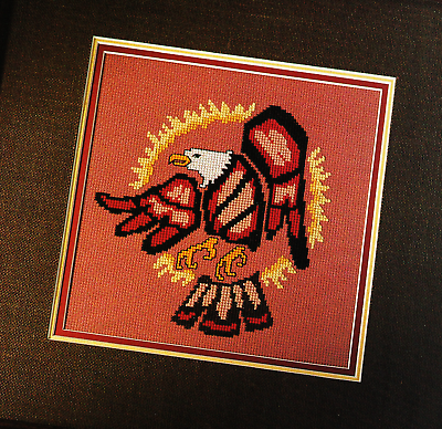 #ad EAGLE AT SUNSET Northwest Series Design Tribal Magazine Cross Stitch Pattern M3 $4.99