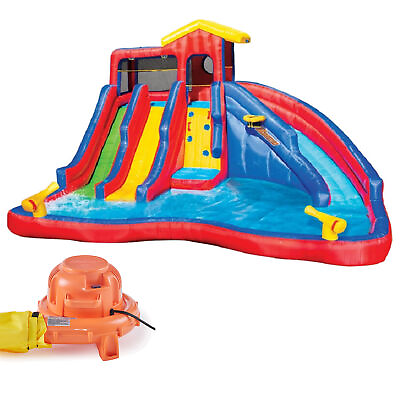 #ad Banzai Hydro Blast Kids Inflatable Backyard Waterpark Activity Pool Play Center $780.99