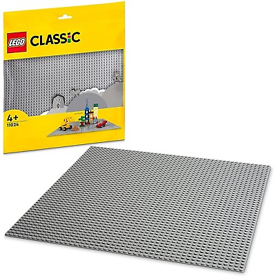 #ad Kids Lego Classic Building Accessories Grey Baseplate base plate 11024 Playset AU $31.20