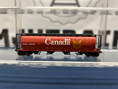 #ad Intermountain N Canada #606420 4 Bay Cylindrical Hopper Car NO CASE T $16.99