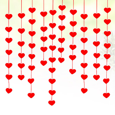 #ad 10 PCS Valentine#x27;s Day Backdrop Valentine Decorations Valentines Day Banner $10.35