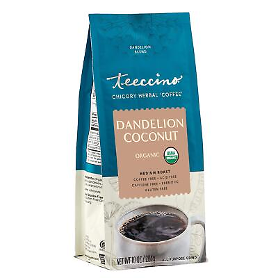 #ad Dandelion Coconut Herbal Coffee Caffeine Free Coffee Alternative with Prebi... $30.79