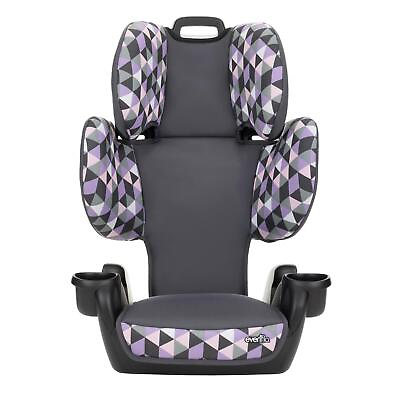 Booster Car Seat 2 Cup Holders Kids Toddler Boys Girls Safety Chair Viola Purple $59.37