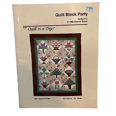 #ad Quilt Block Party Quilter#x27;s Year Quilt in a Day Eleanor Burns Book Series # 2 $7.47