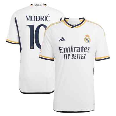#ad New RealMadrid Modric #10 White Home Youth Kids Soccer Uniform Mbappe Messi Saka $35.00