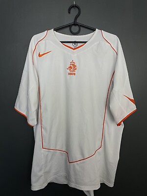 #ad NETHERLANDS HOLLAND 2004 2006 AWAY FOOTBALL SHIRT NIKE VINTAGE JERSEY SIZE XL $44.99