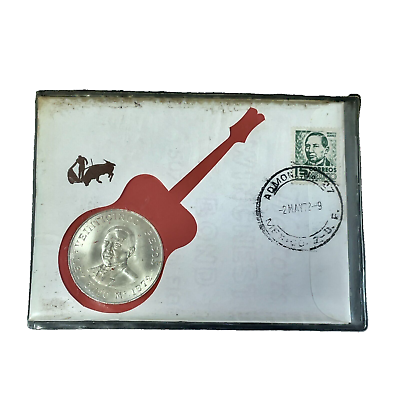 #ad 1972 Mexico ESTADOS UNIDOS MEXICANOS 25 Pesos KM# 480 .5208 oz With Stamp. $49.95