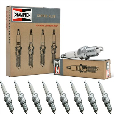 #ad 8 pcs Champion Copper Spark Plugs Set for 1958 BUICK LIMITED V8 6.0L $27.98