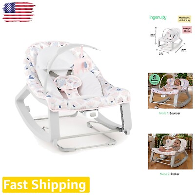 #ad #ad Versatile 3 in 1 Grow with Me Baby Bouncer Rocker amp; Toddler Seat Pink Burst $99.99