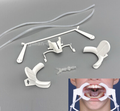 #ad Dental Ortho Nola Cheek Retractor System Mouth Opener suction tubes Tongue Guard $7.99