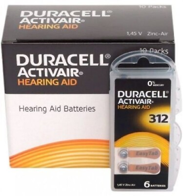 #ad Duracell Hearing Aid Batteries Size 312 Fast shipping Fresh Exp 2027 $249.99