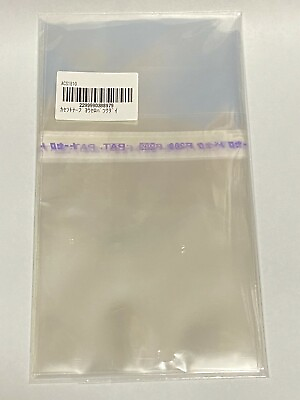 #ad 10x Plastic Protect Sleeve Bag Cassette Tape SLIP CASE Flap Resealed Seal Japan $4.80