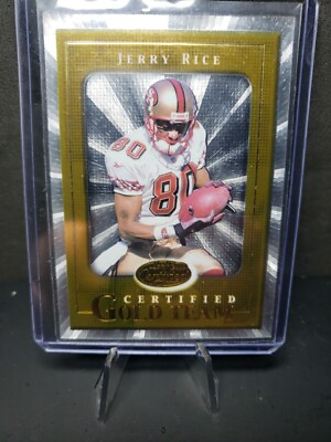 #ad 2000 Leaf Certified Certified Gold Team #CGT10 Jerry Rice HOF $27.34