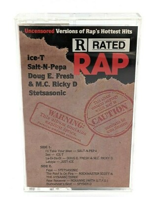 #ad Uncensored Versions of Rap’s Hottest Hits R Rated Rap Cassette Tape 1987 $4.99