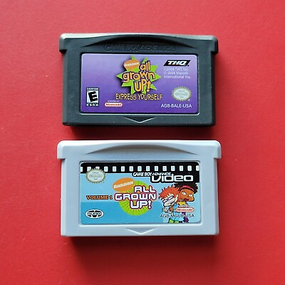 #ad All Grown Up amp; Video Vol 1 Nickelodeon Games Game Boy Advance Lot 2 Games $19.97