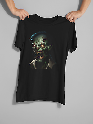 #ad Mens Zombie T Shirt Halloween Shirt Scary Shirt Horror Theme Shirt $14.99