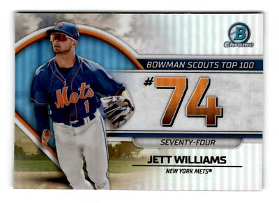 #ad 2023 Bowman Jett Williams #BTP 74 Bowman Scouts’ Top 100 New York Mets $1.50