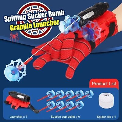 #ad Spider Man Glove Web Shooter Dart Blaster Launcher Toy Kids Spiderman US $5.99