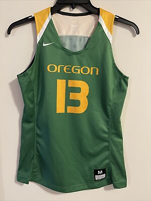 #ad Nike Oregon Medium Green Sleeveless Womens Jersey A1474 $39.99