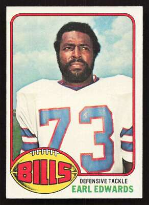 #ad Earl Edwards 1976 Topps #213 Buffalo Bills EX {0417 $1.99