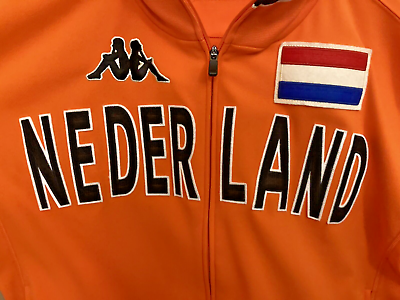 #ad Men’s Large Kappa Nederland Jacket Orange Netherlands Holland Soccer Football $98.77