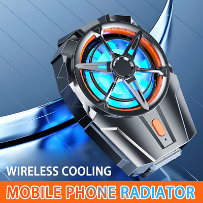 #ad Universal Portable Mobile Phone Cooler Radiator Cooling Fan For Gaming Video $8.02