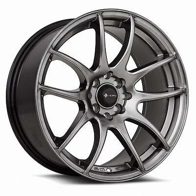 #ad Vors TR4 17x8 4x108 35 Hyper Black Wheels 4 73.1 17quot; inch Rims $809.00