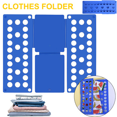 #ad Clothes Folder Magic Folding Board Laundry T Shirt Fast Fold Flip For Kidsamp;Adult $8.85