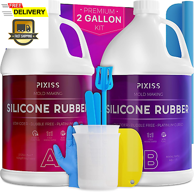 #ad #ad Silicone Mold Making Kit 2 Gallon Liquid Silicone Rubber Bubble Free... $16.98