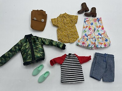 #ad Mattel CREATABLE WORLD Doll Clothing Lot Shoes Shirts Skirts Jacket Shorts $12.00