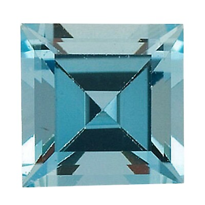 #ad Natural Aquamarine Square Cut Gemstone 4mm Flawless Loose Gemstone 0.28 Cts $9.99
