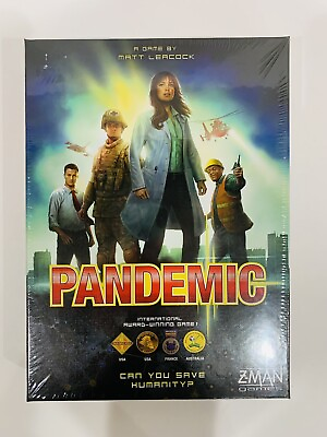 #ad Pandemic Board Game Z man Games Brand New Sealed In Plastic $12.99