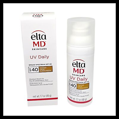 #ad EltaMD UV Daily Broad Spectrum SPF 40 TINTED Dry Combination Skin Full Size Elta $30.39